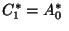 $\displaystyle C_1^\ast=A_0^\ast\;$