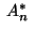 $ \;A_n^\ast\;$