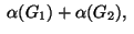 $\;\alpha(G_1)+\alpha(G_2),\;$