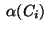 $\;\alpha(C_i)\;$