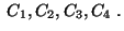 $\;C_1,C_2,C_3,C_4\;.$